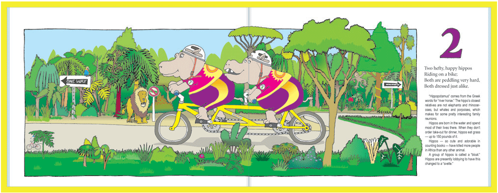2 hippos